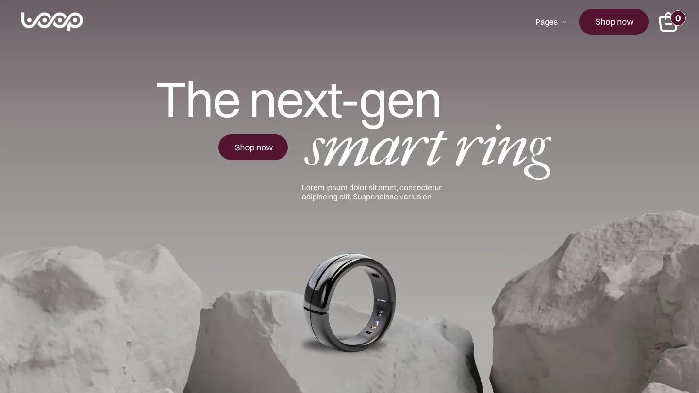 Loop Ring - Webflow Technology & Software Website Template