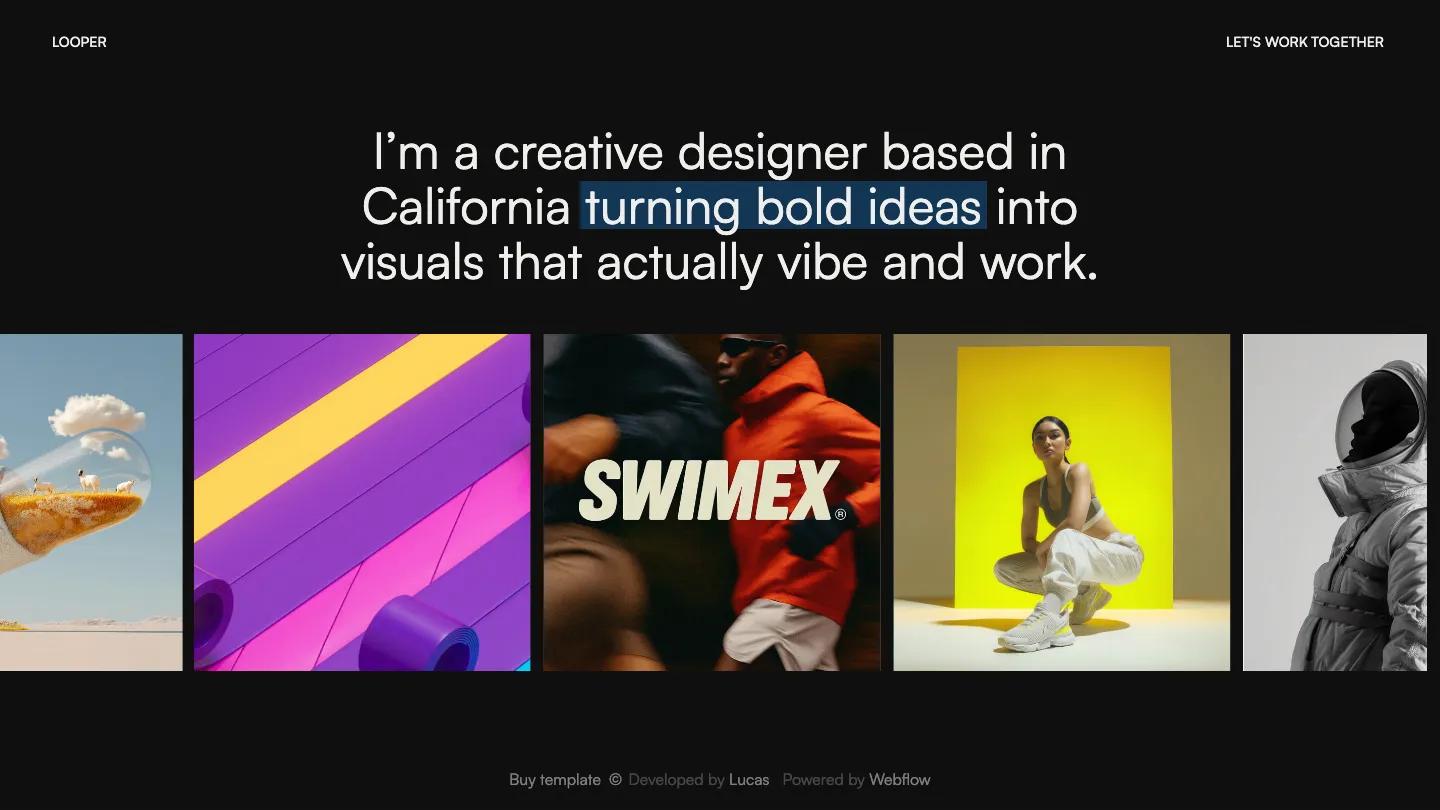 Looper - Webflow Portfolio & Agency Website Template