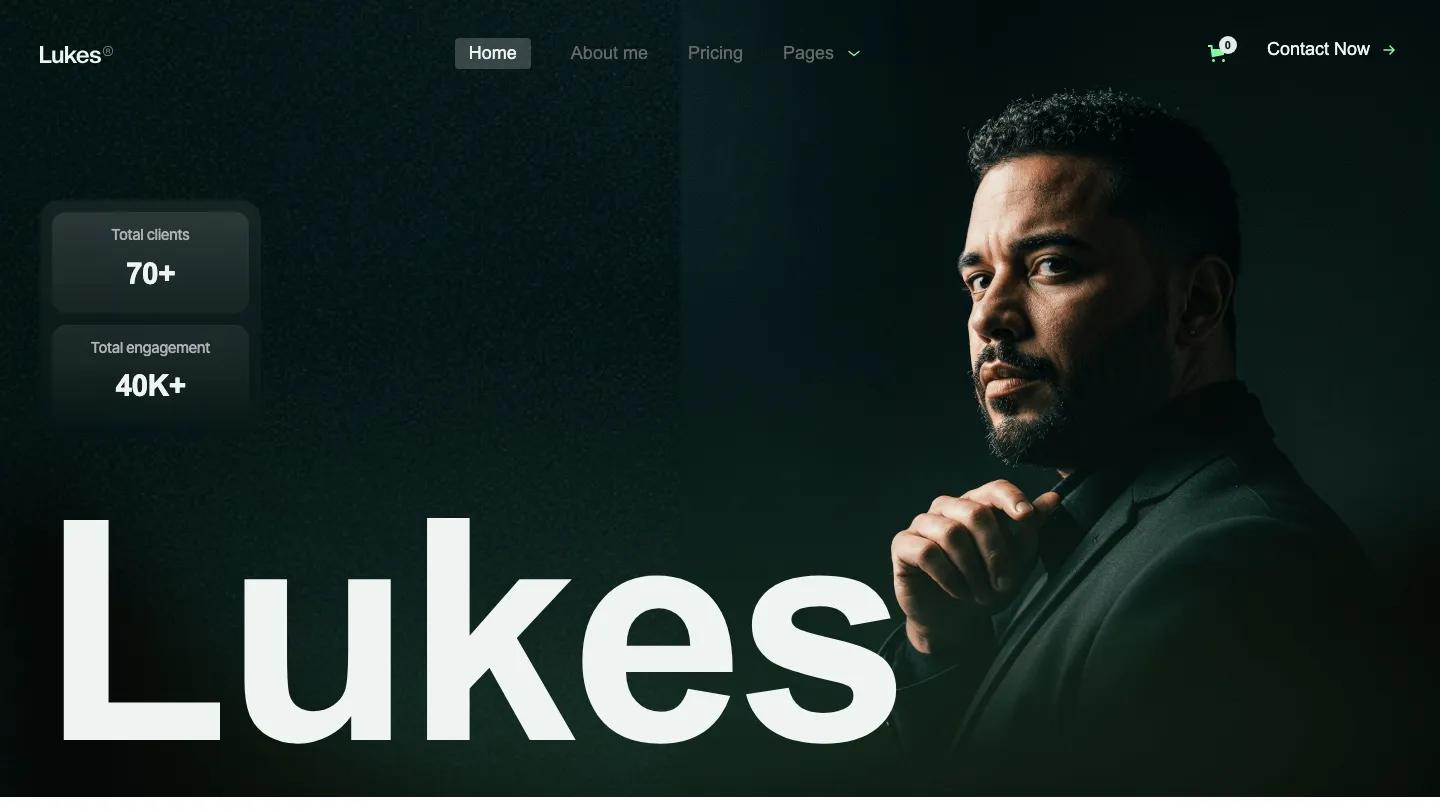 Lukas X - Webflow Portfolio & Agency Website Template