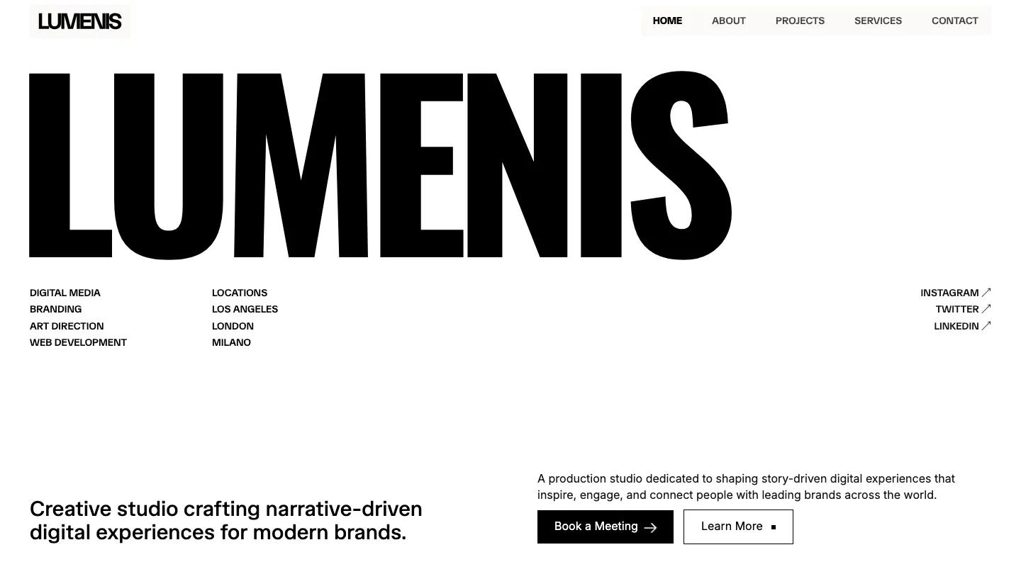 Lumenis - Webflow Portfolio & Agency Website Template