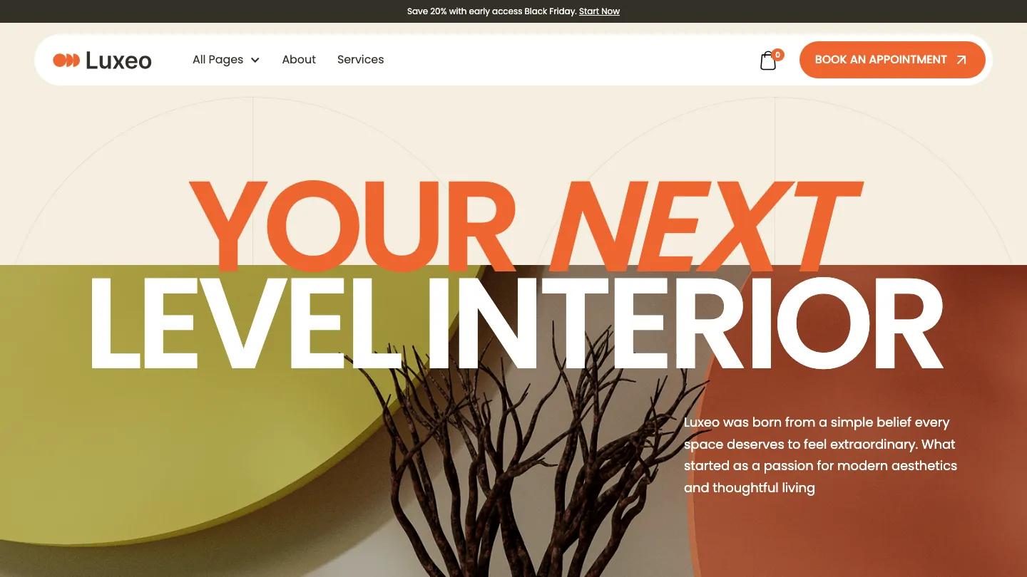 Luxeo - Webflow Retail & E-commerce Website Template