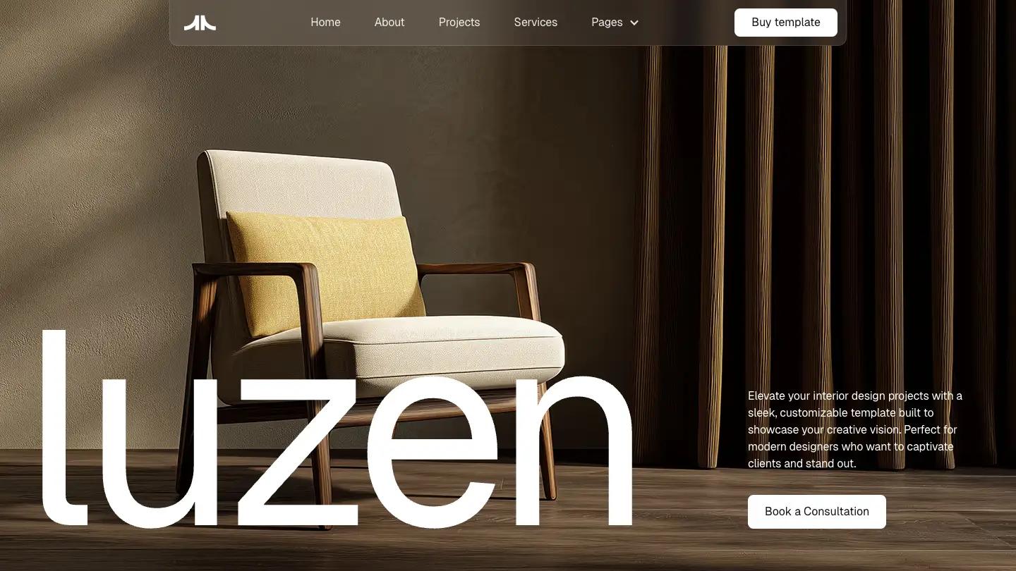 Luzen - Webflow Real Estate & Property Website Template