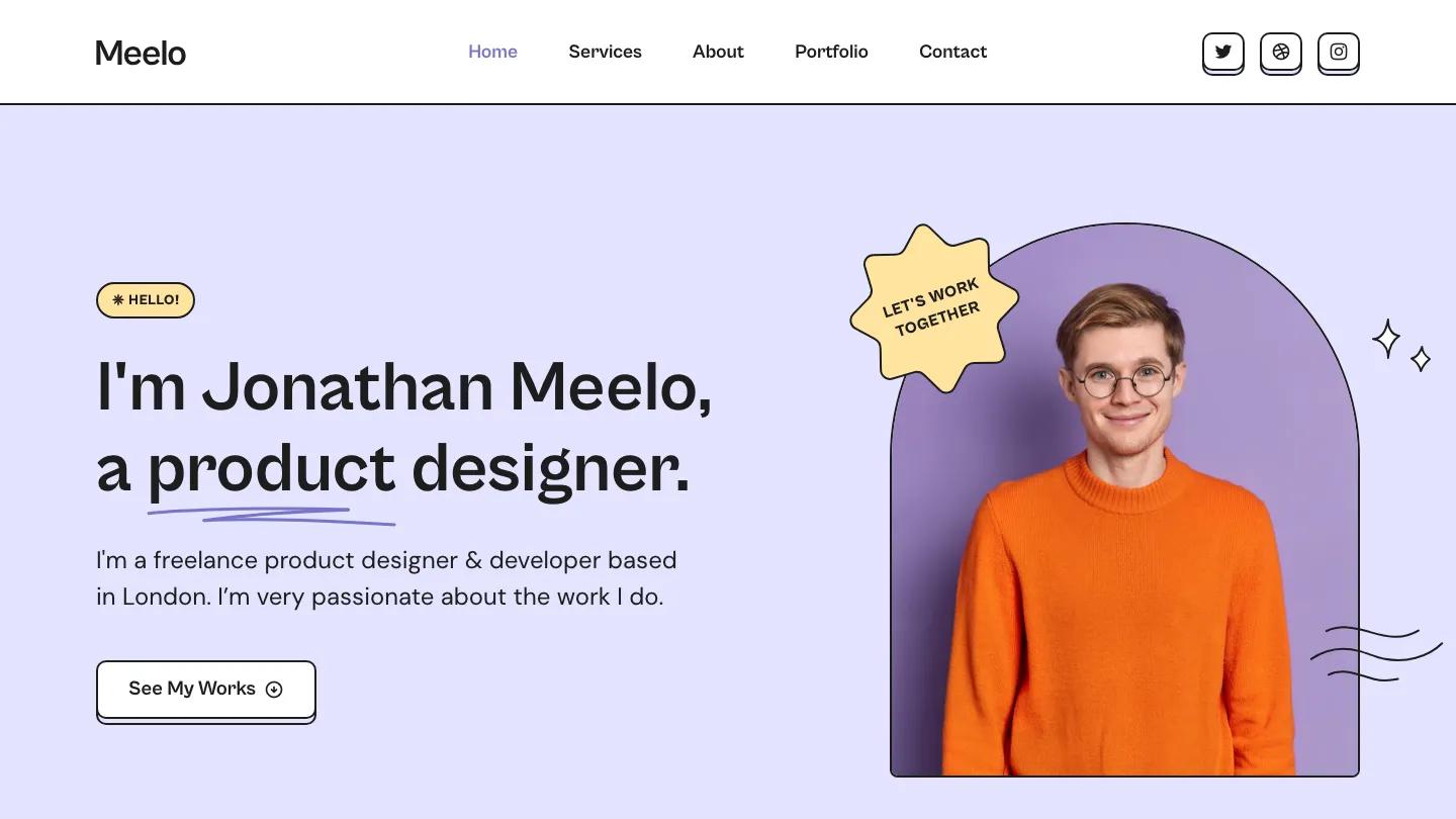 Meelo - Webflow Portfolio & Agency Website Template