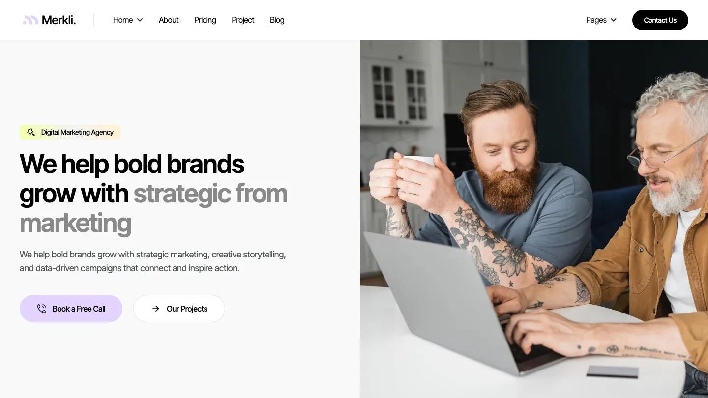 Merkil - Webflow Professional Services Website Template