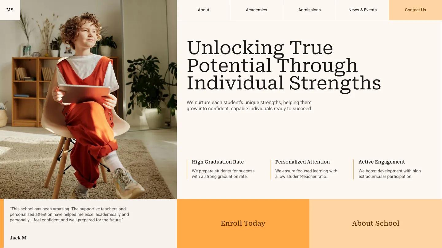 MindSpring Light - Webflow Education & Training Website Template