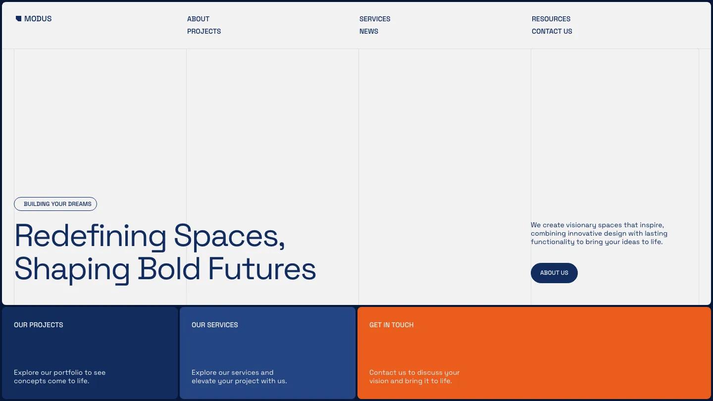 MODUS Extend - Webflow Art & Design Website Template