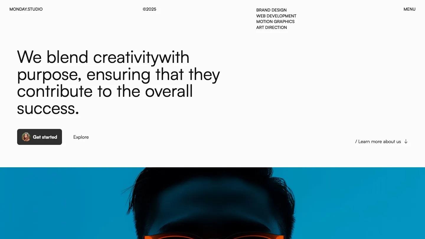 Monday Studio - Webflow Portfolio & Agency Website Template