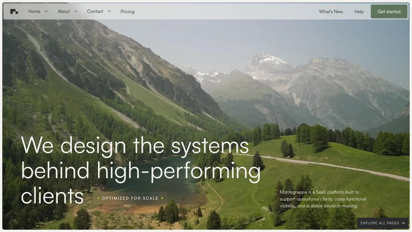 Montegrapa - Webflow Technology & Software Website Template