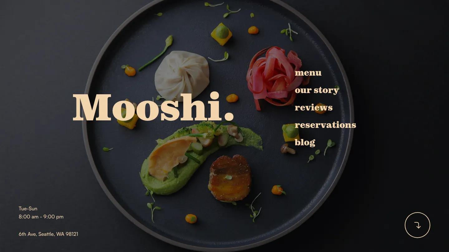 Mooshi - Webflow Food & Drink Website Template