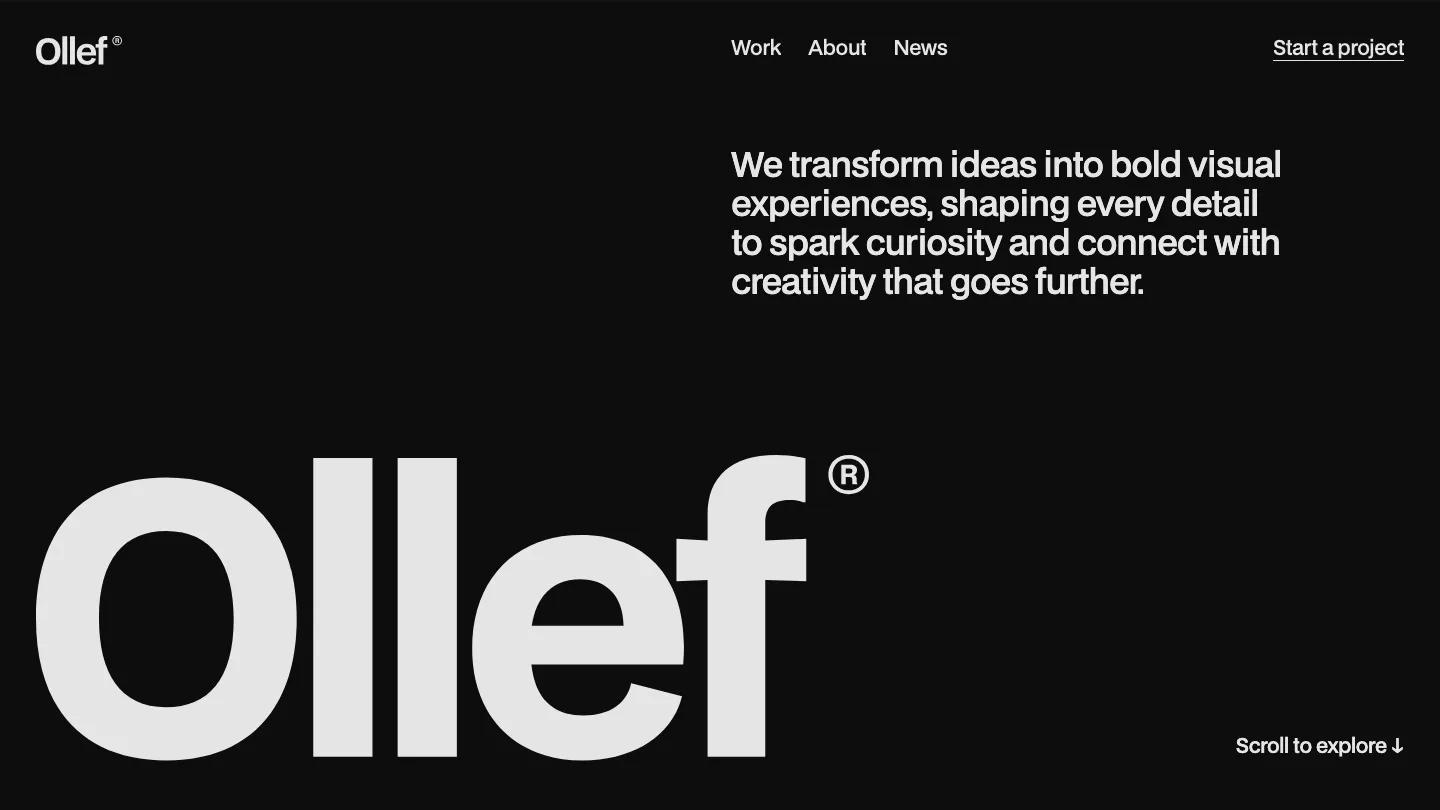 Ollef - Webflow Portfolio & Agency Website Template