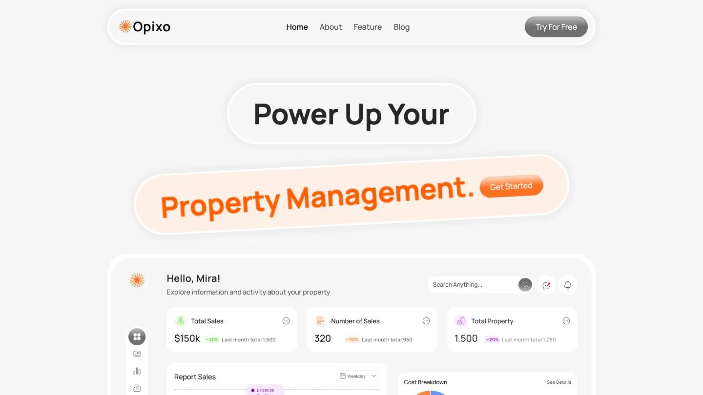 Opixo - Webflow Technology & Software Website Template