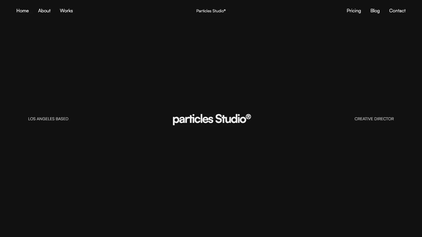 Particles - Webflow Portfolio & Agency Website Template
