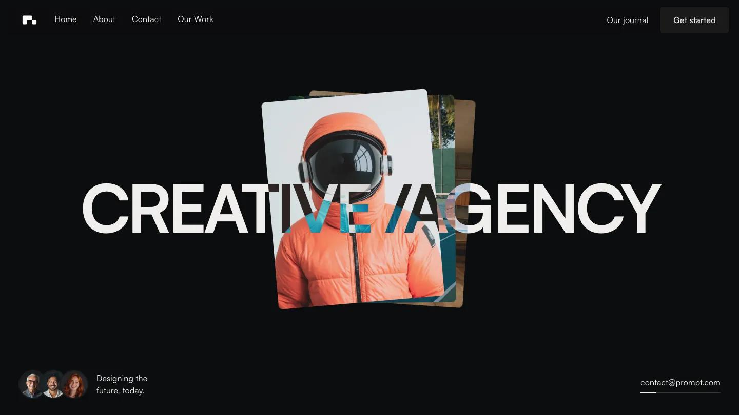 Prompt Studio - Webflow Portfolio & Agency Website Template