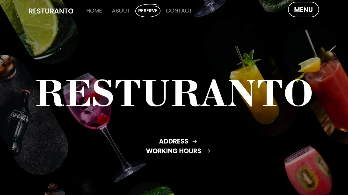 Resturanto - Webflow Food & Drink Website Template