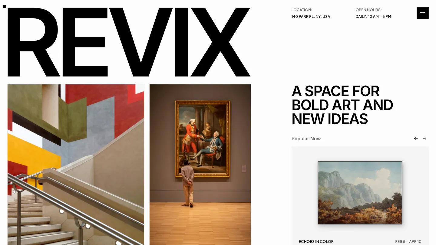 Revix - Webflow Art & Design Website Template