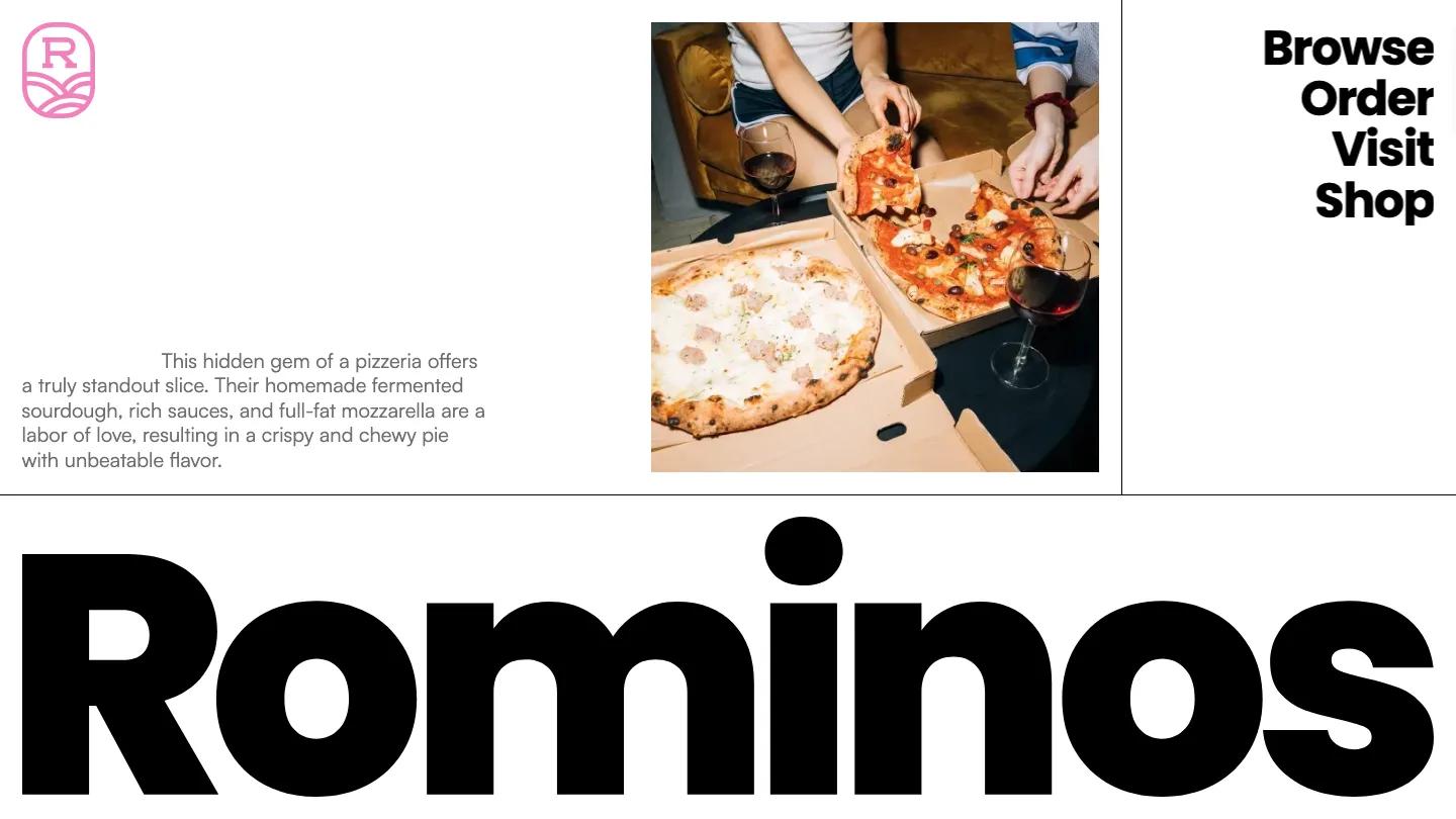 Rominos Take-Out - Webflow Food & Drink Website Template