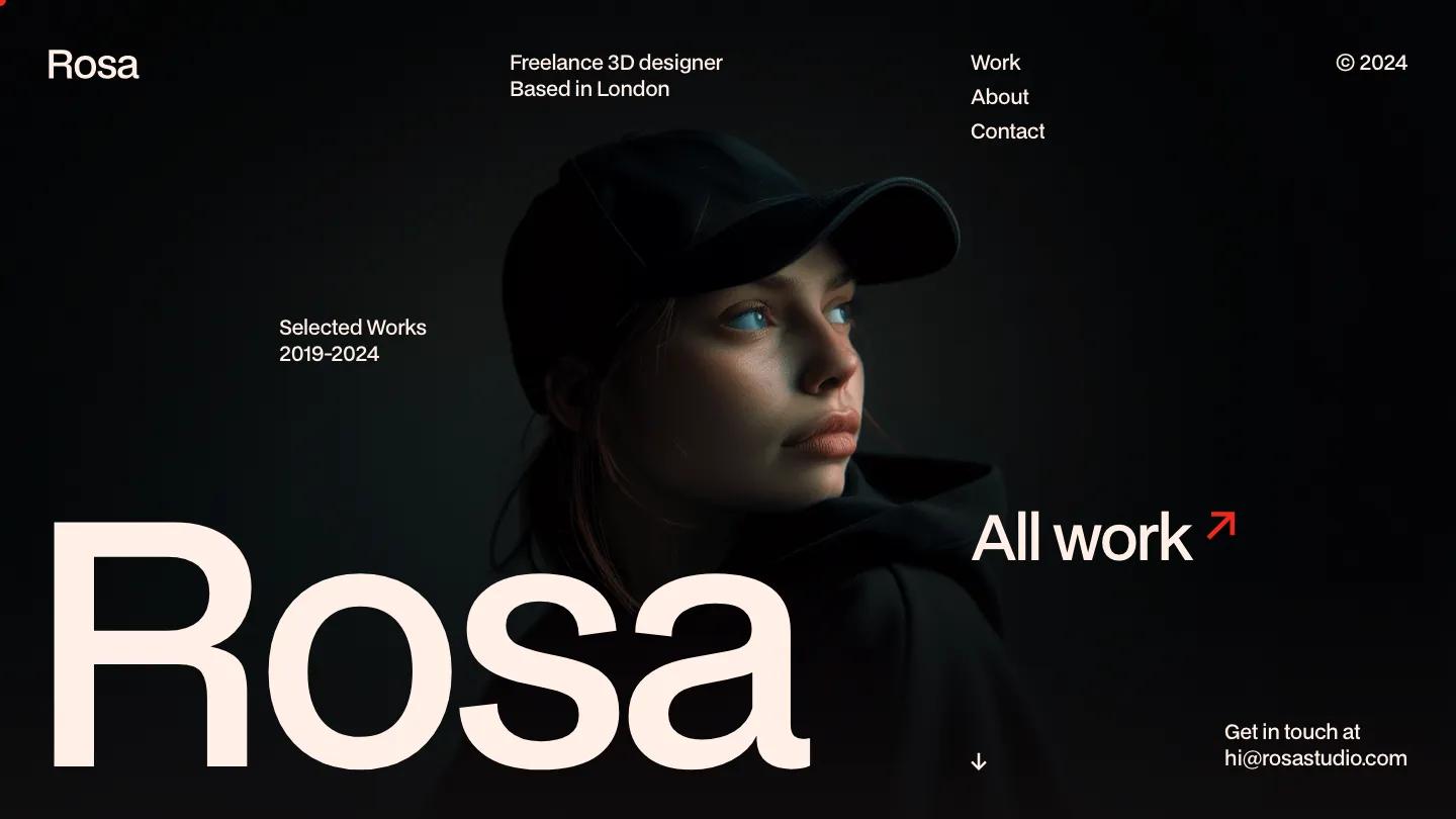Rosa - Webflow Portfolio & Agency Website Template