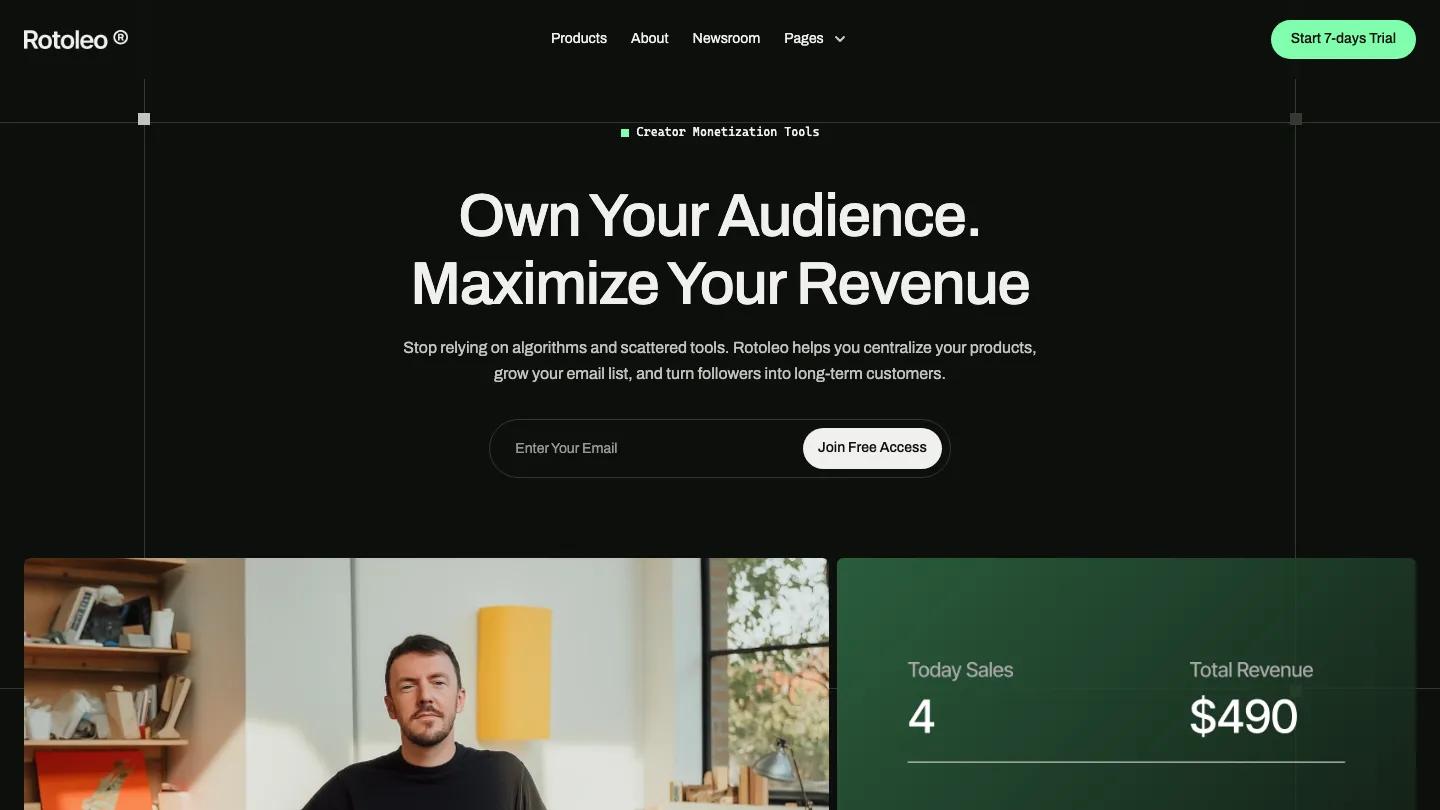 Rotoleo - Webflow Personal Website Template