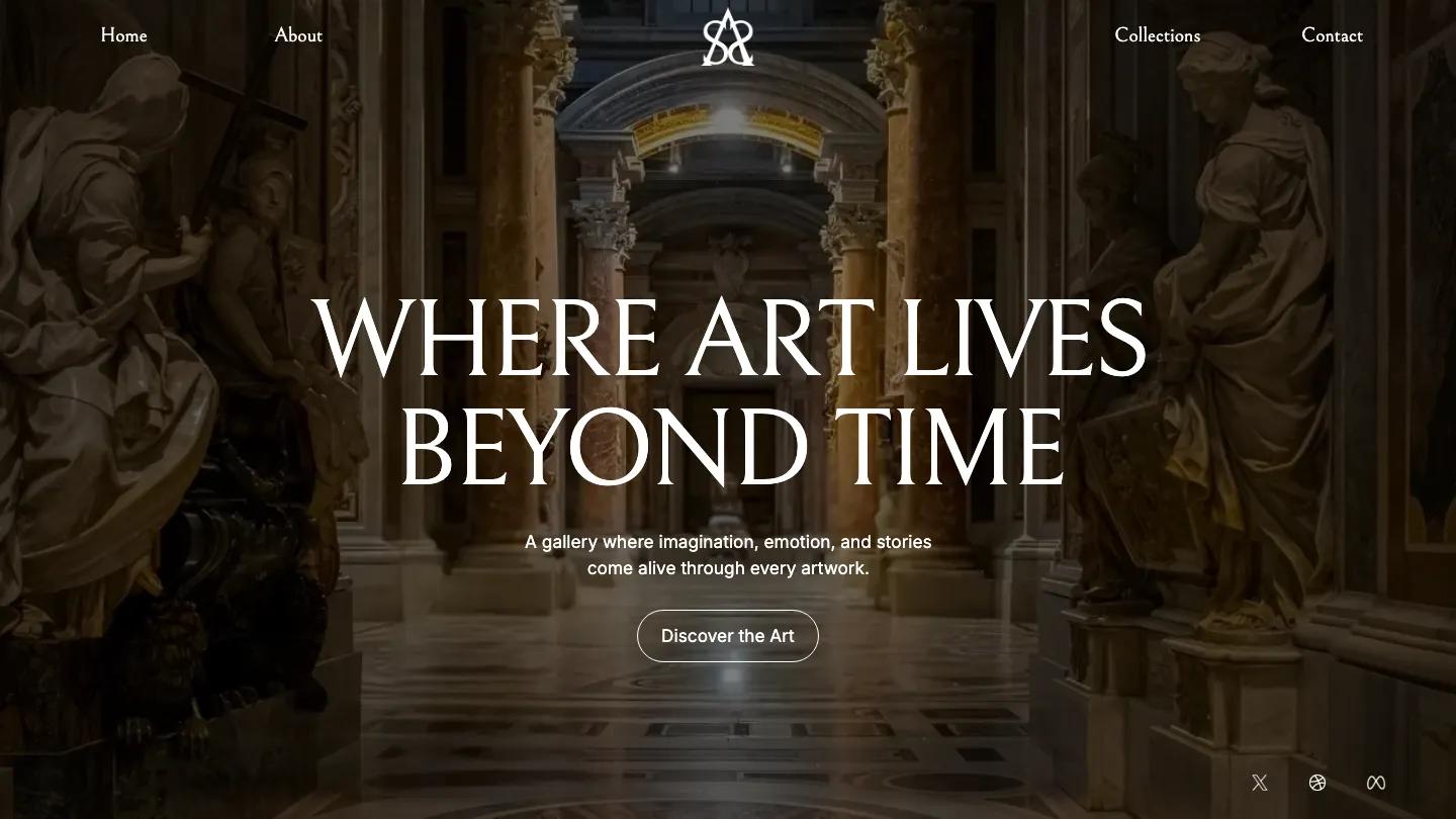 Sharron - Webflow Art & Design Website Template