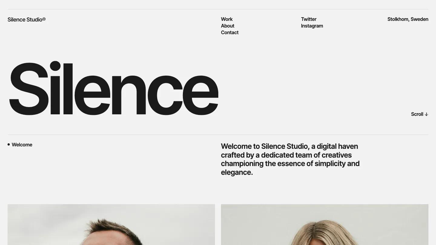 SilenceFolio - Webflow Portfolio & Agency Website Template
