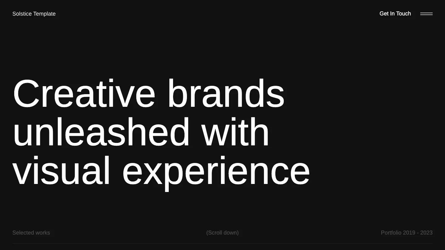 Solstice - Webflow Portfolio & Agency Website Template