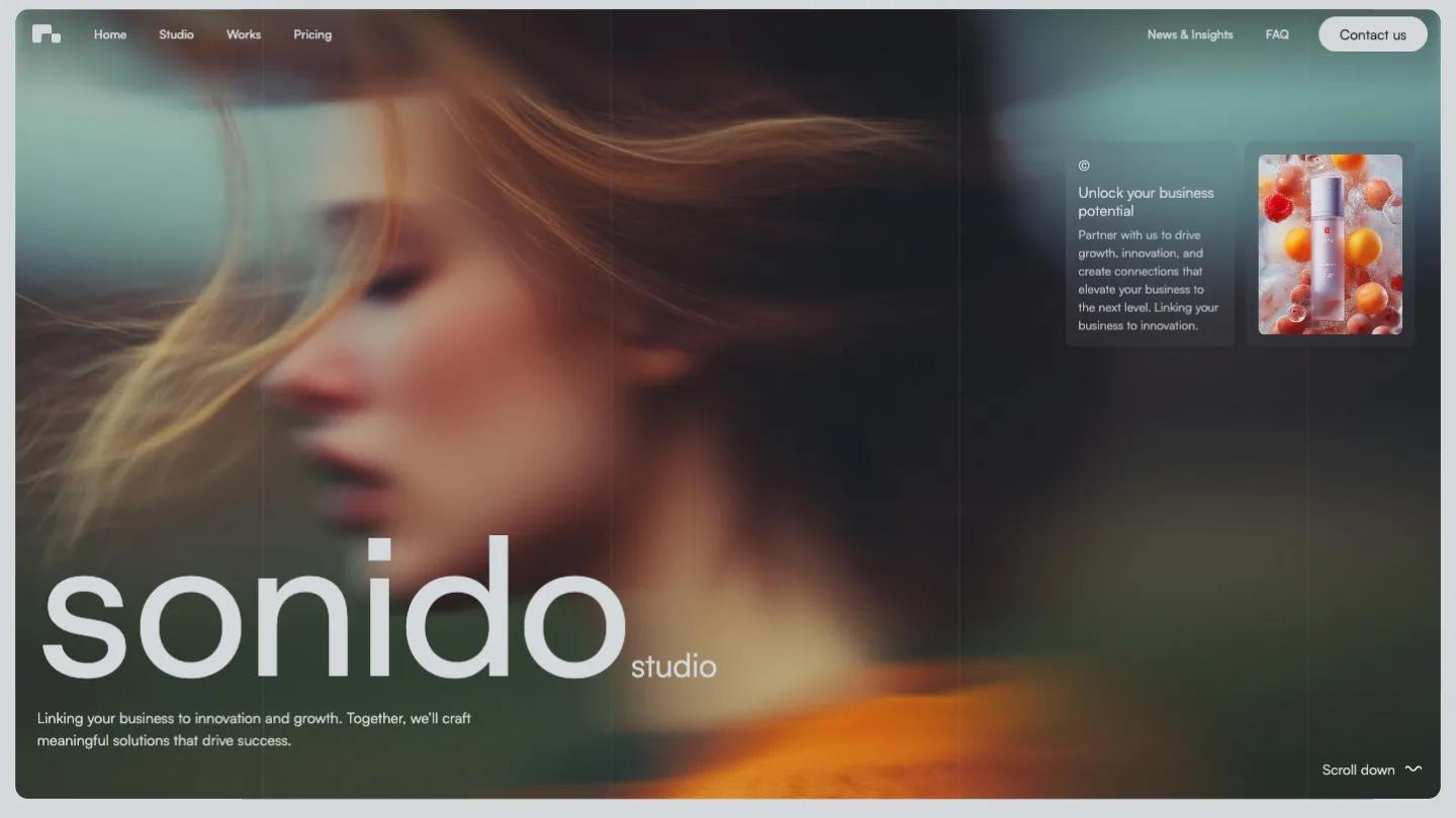 Sonido - Webflow Portfolio & Agency Website Template