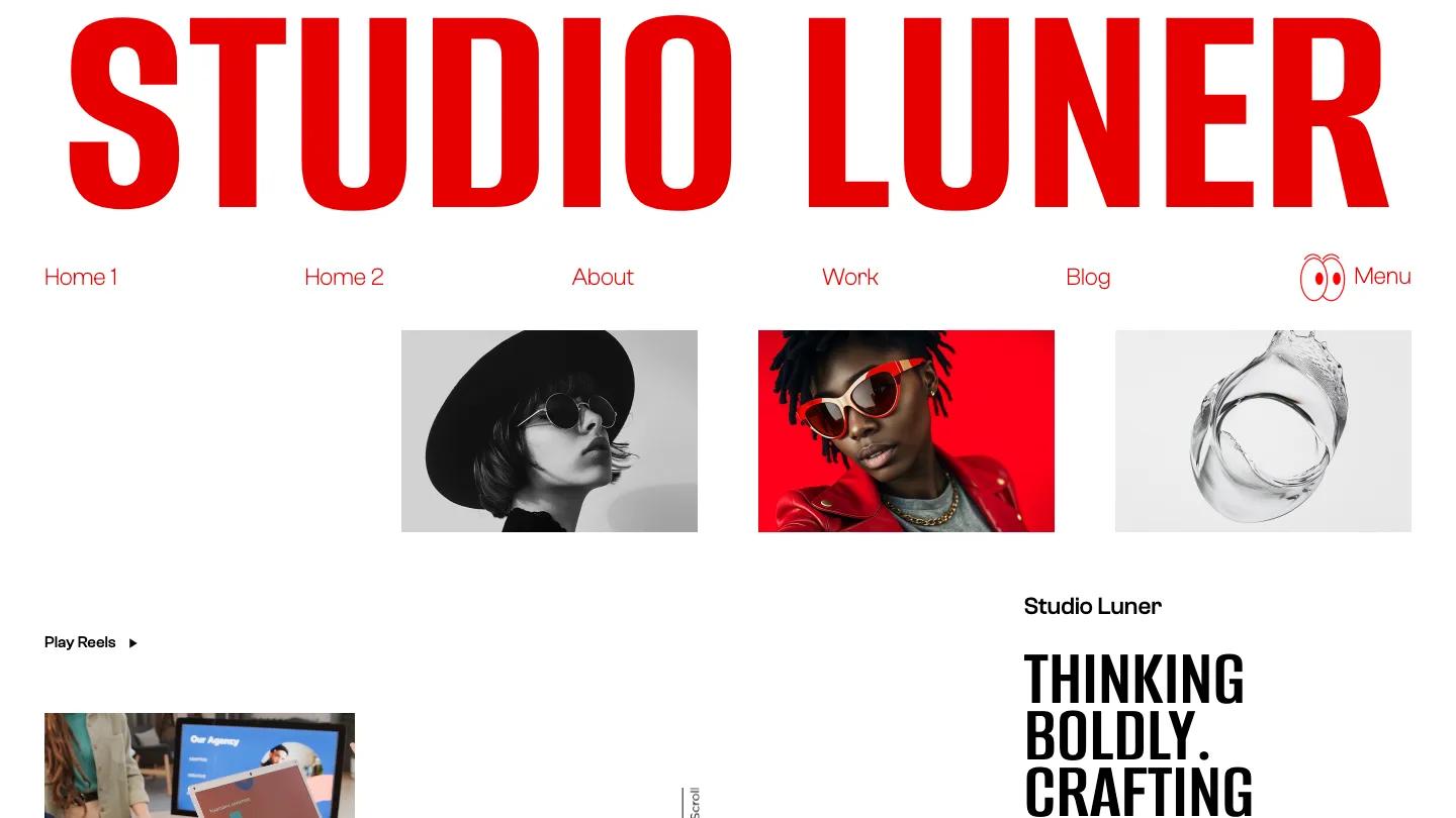 Studio Luner - Webflow Website Template