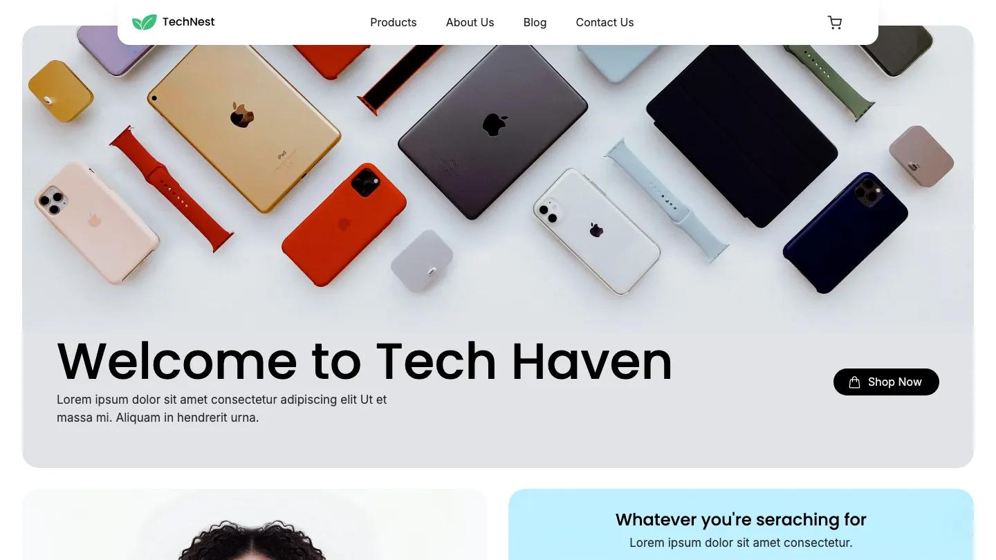 TechNest - Webflow Retail & E-commerce Website Template
