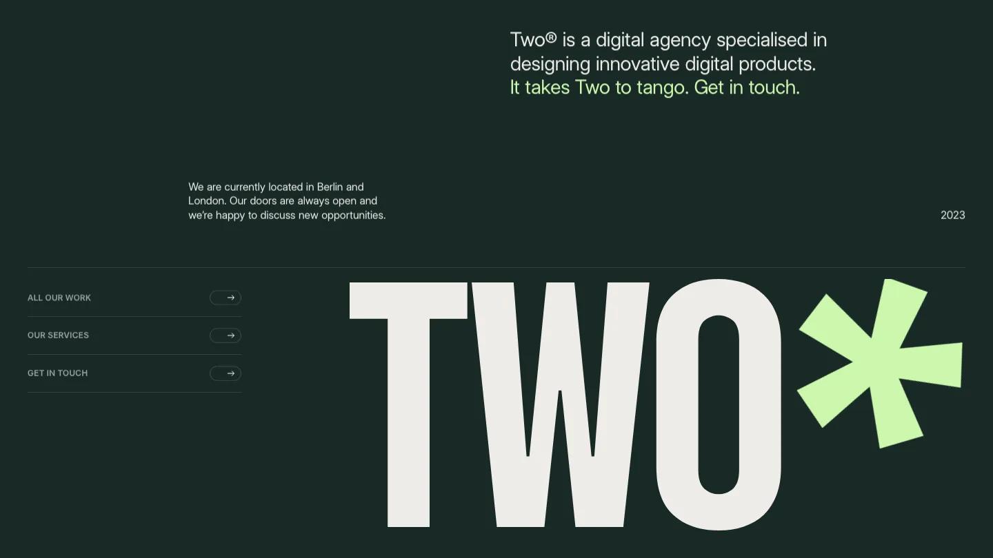 Two - Webflow Portfolio & Agency Website Template