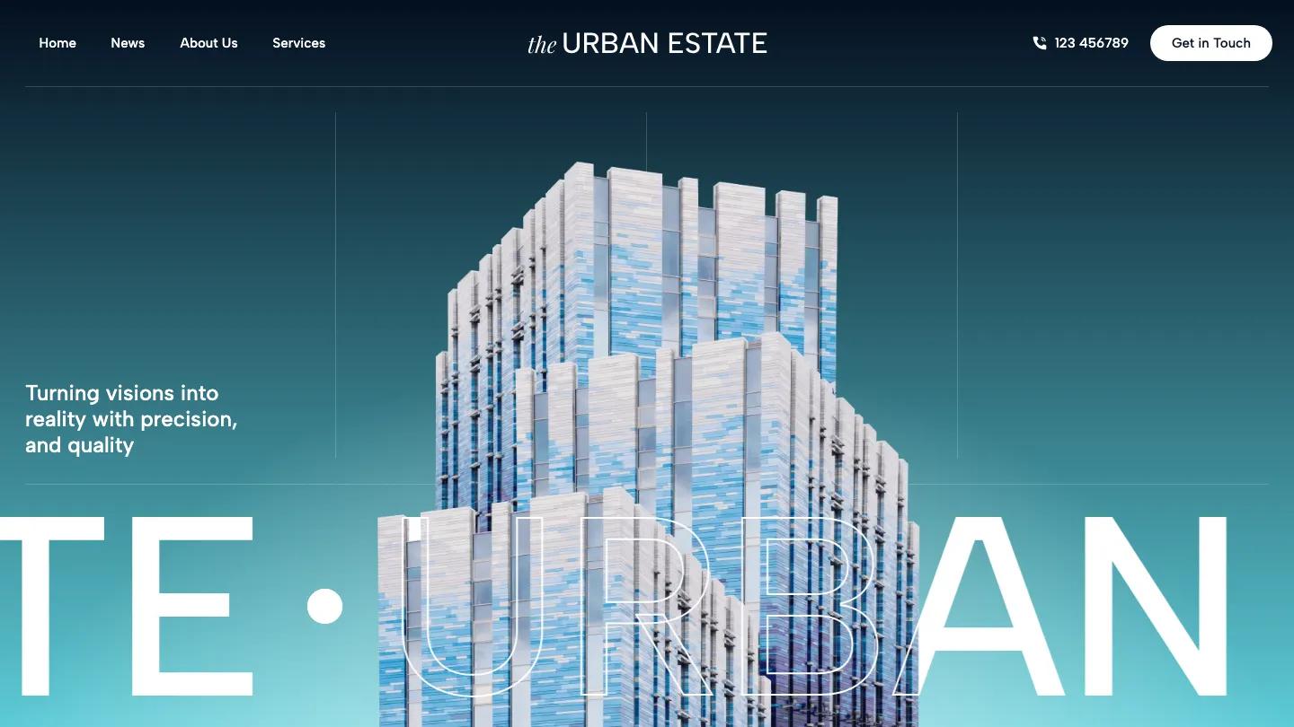 Urban Estate - Webflow Real Estate & Property Website Template