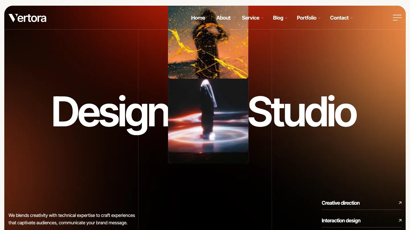 Vertora - Webflow Portfolio & Agency Website Template