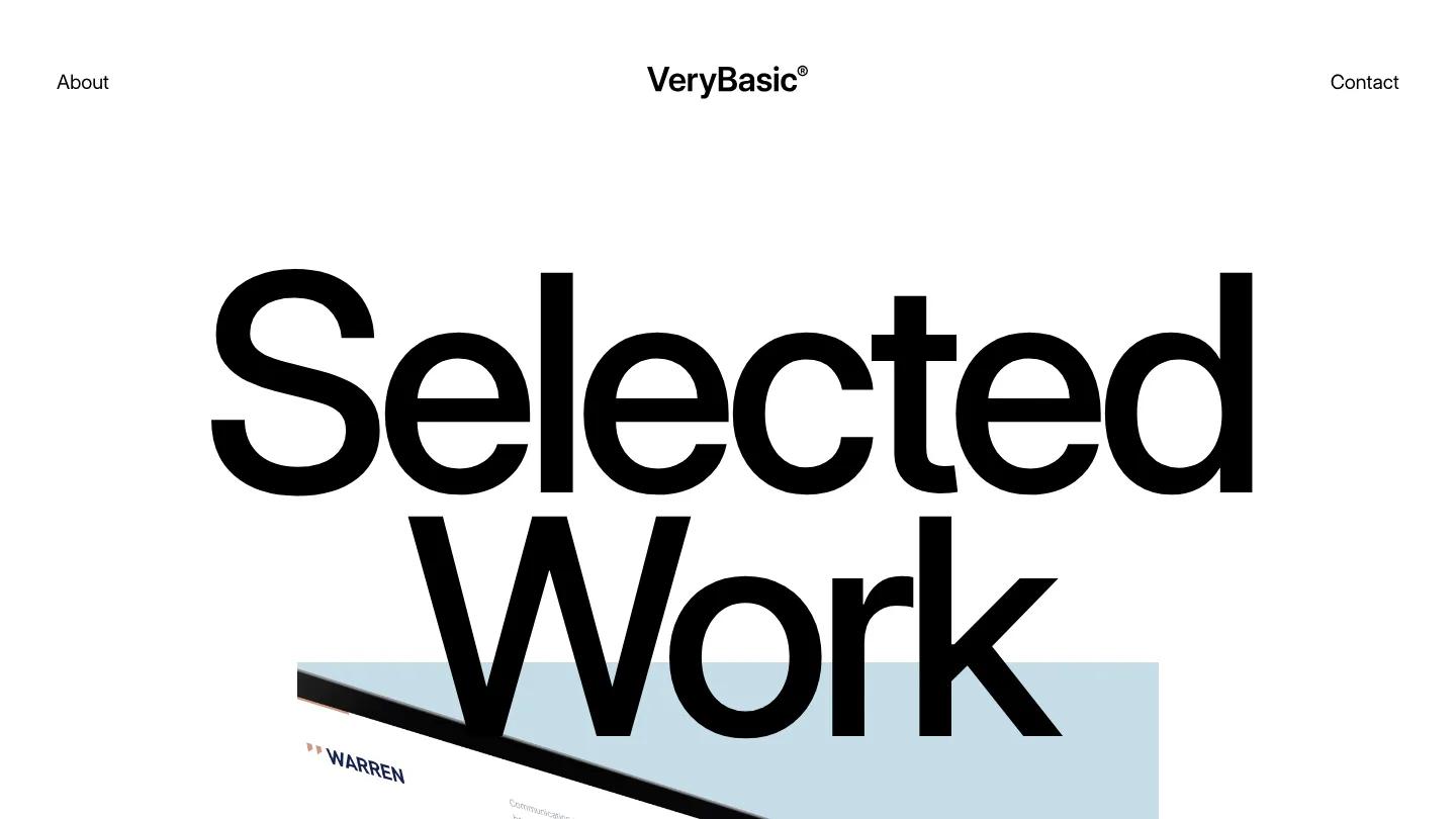 Very Basic - Webflow Portfolio & Agency Website Template