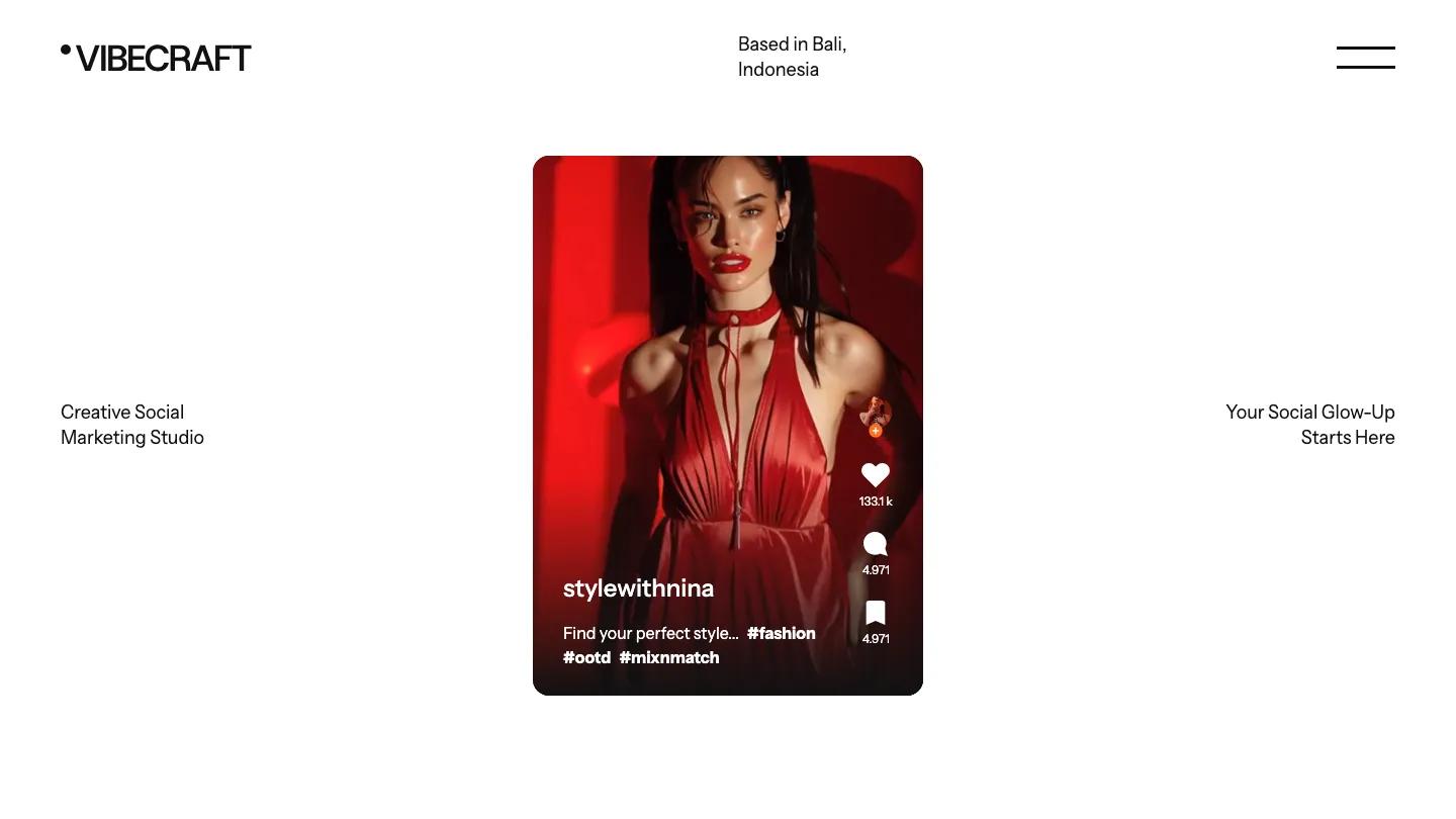 Vibecrafter - Webflow Personal Website Template