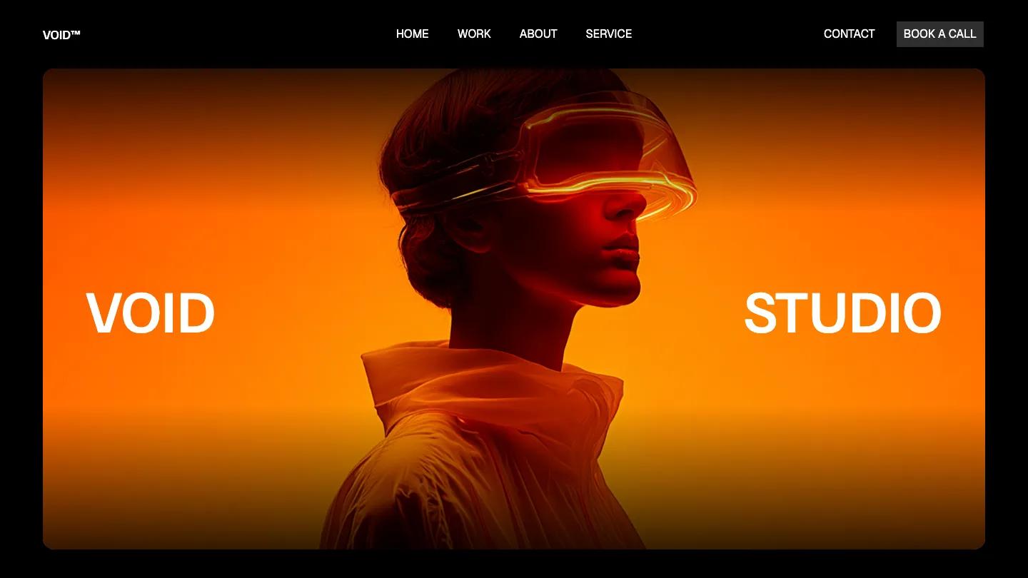 Voids - Webflow Portfolio & Agency Website Template
