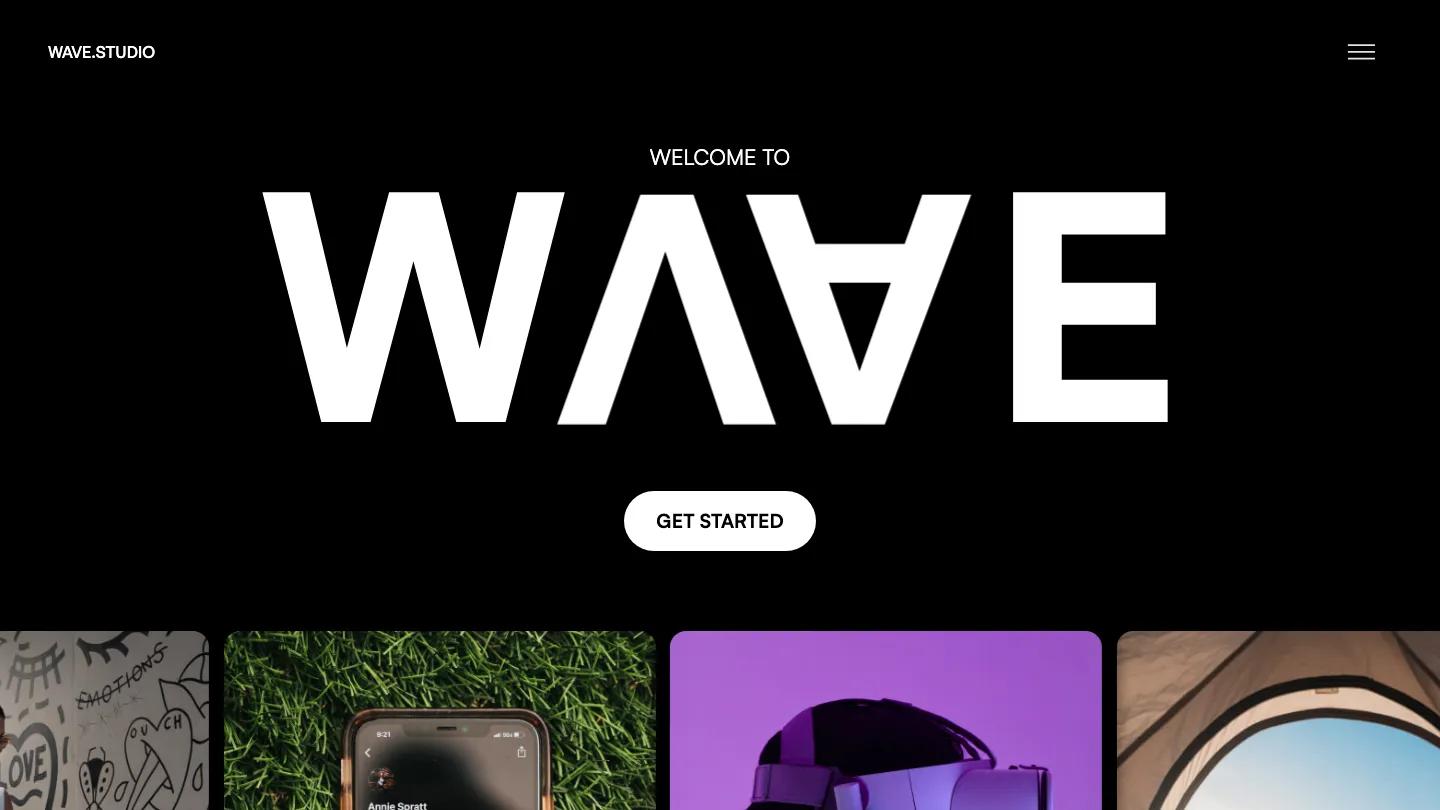 Wave Studio - Webflow Portfolio & Agency Website Template