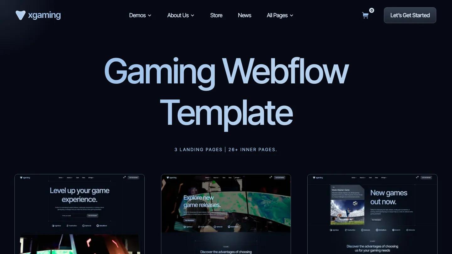 XGaming - Webflow Gaming Website Template